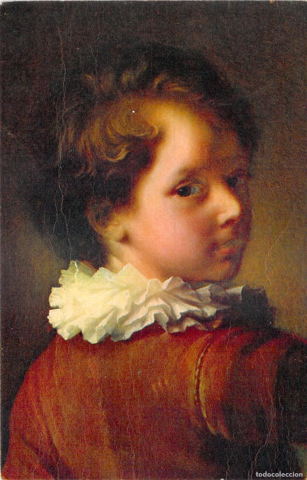 Postkarten: Postal Art&iacute;stica Jean Grimou Un P&egrave;lerin Retrato de Ni&ntilde;o