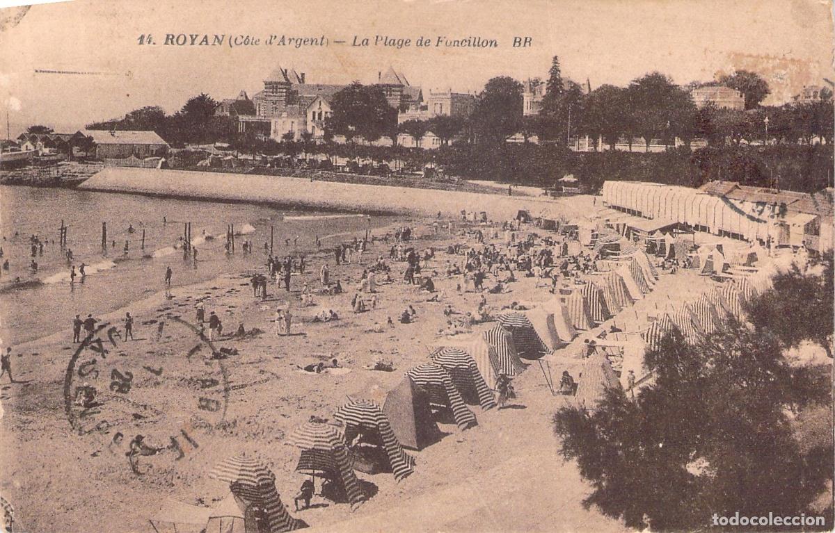 Postkarten: Postal de la Playa de Foncillon en Royan, Francia