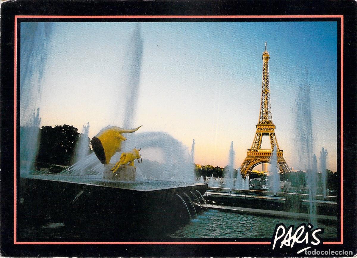 Postcards: Postal de Par&iacute;s, Torre Eiffel y Fuente del Trocadero