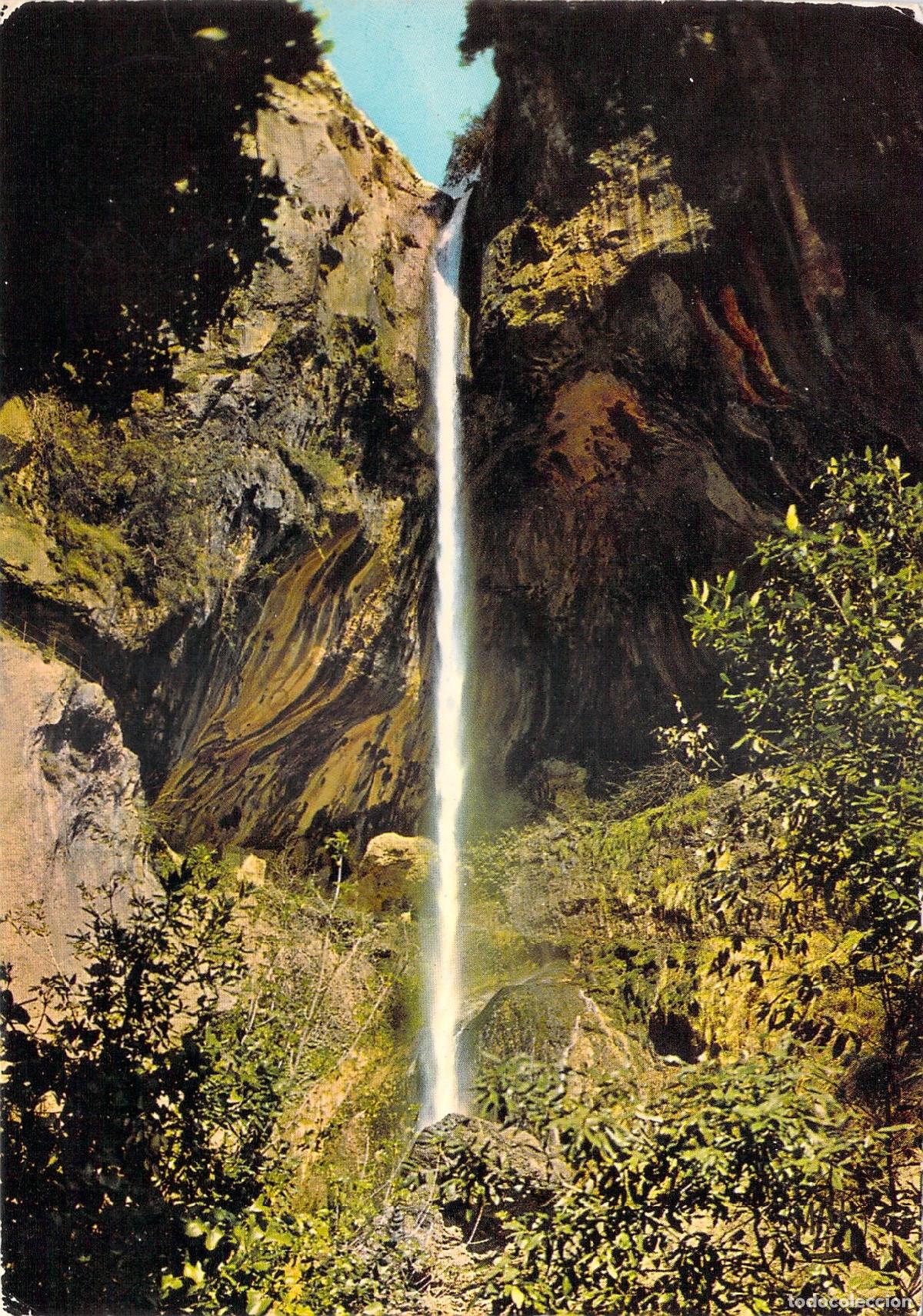 Postkarten: Postal Cascada de Courmes en Gorges du Loup Francia