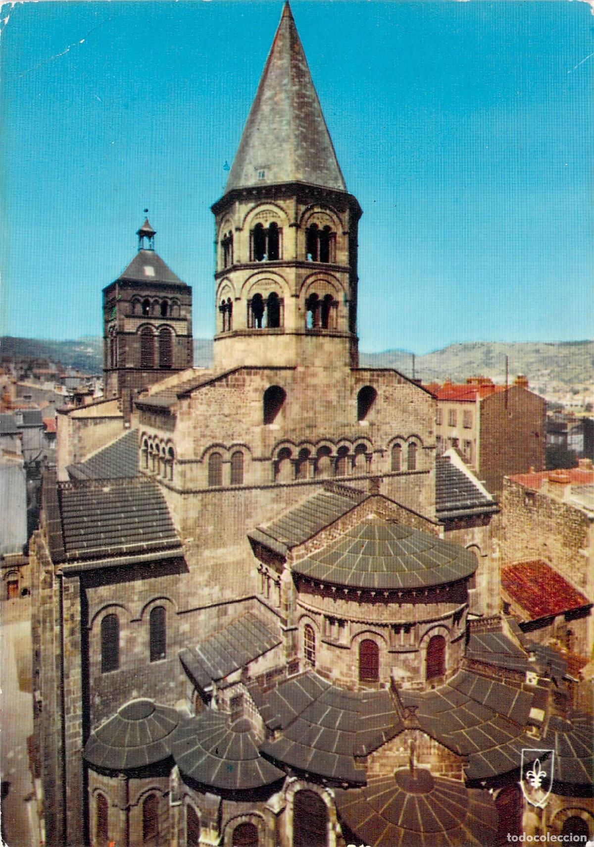 Postkarten: Postal de la Iglesia Notre Dame du Port en Clermont-Ferrand