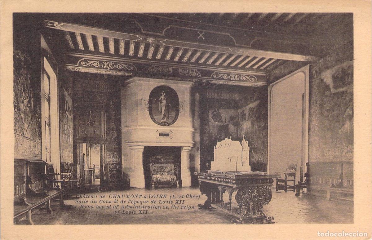 Postales: Postal del Castillo de Chaumont-sur-Loire, Sala del Consejo