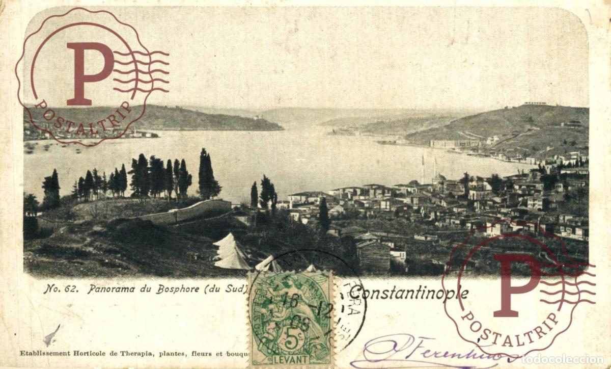 Postales: TURQUIA. TURQUIE. CONSTANTINOPLE. PANORAMA DU BOSPHORE.