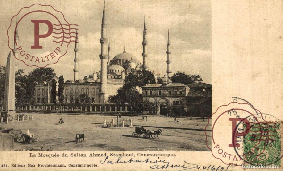 Postales: TURQUIA. TURQUIE. CONSTANTINOPLE. LA MOSQUEE DU SULTAN AHMED STAMBOUL