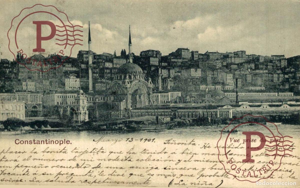 Postales: TURQUIA. TURQUIE. CONSTANTINOPLE. VUE PRISE DU PORT.