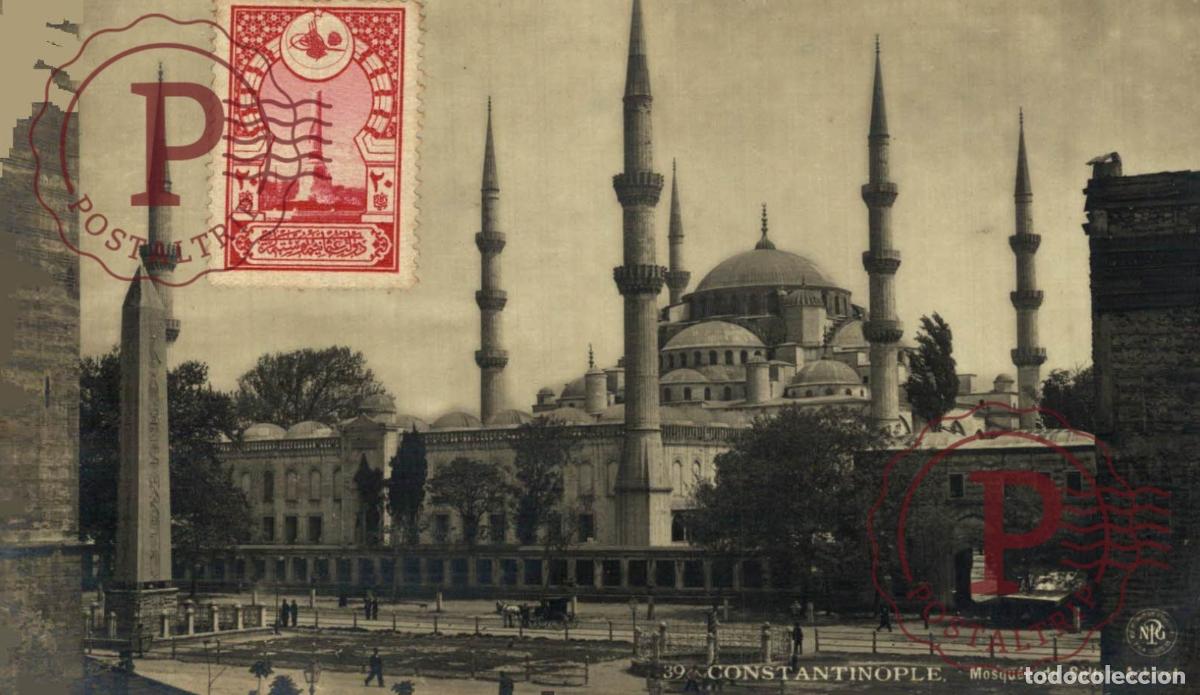 Postkarten: RPPC. FOTOGRAFICA. TURQUIA. TURQUIE. CONSTANTINOPLE. MOSQUEE DU SULTAN ACKMET AHMED