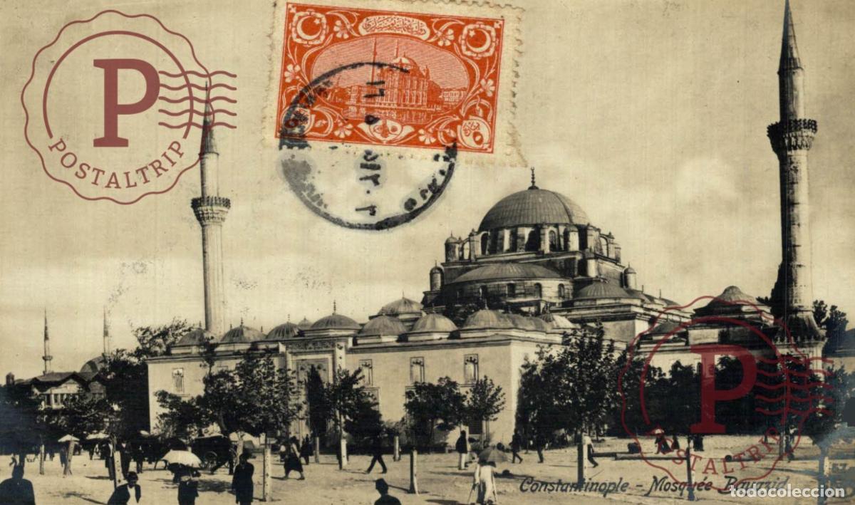 Postcards: RPPC. FOTOGRAFICA. TURQUIA. TURQUIE. CONSTANTINOPLE. Mosqu&eacute;e Bayazid
