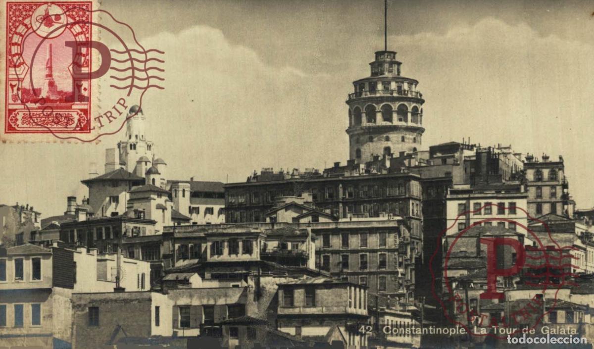 Postcards: RPPC. FOTOGRAFICA. TURQUIA. TURQUIE. CONSTANTINOPLE. Tour de Galata