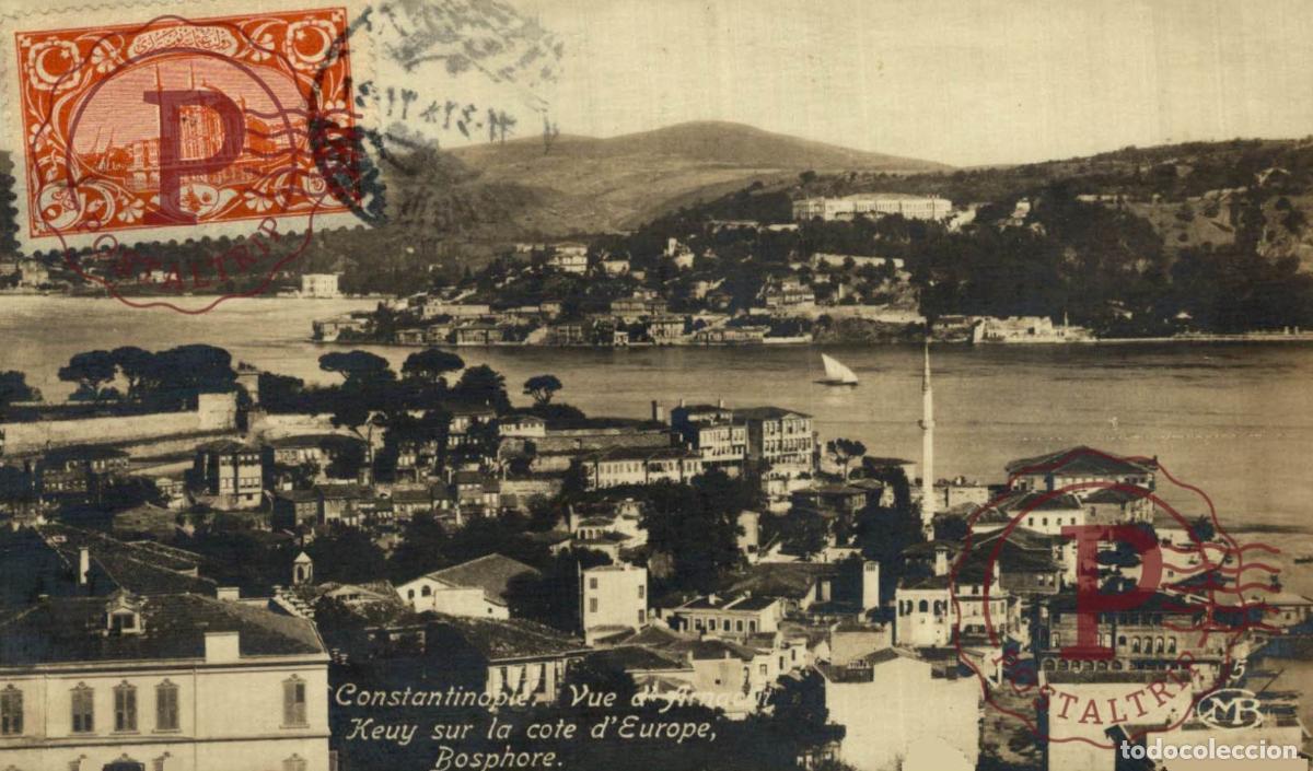 Postcards: RPPC. FOTOGRAFICA. TURQUIA. TURQUIE. CONSTANTINOPLE. Vue dArna out Keuy SUR LA COTE DEUROPE, BOSP