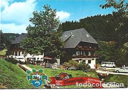 Postales: Alemania y Hotel Schwarzwaldgasthof, Tannenmuehle, &Uuml;hlingen-Birkendorf a W&uuml;renlos Suiza 1987 (8267)