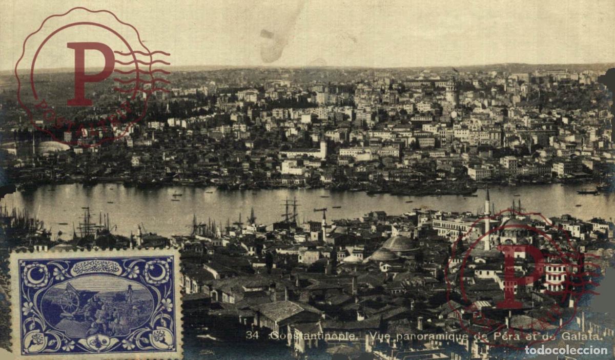 Postales: TURQUIA. TURQUIE. CONSTANTINOPLE. PERA ET GALATA. RPPC. FOTOGRAFIA.