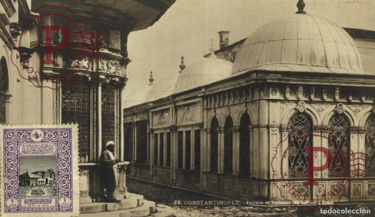 Postales: TURQUIA. TURQUIE. CONSTANTINOPLE. FONTAINE ET TOMBEAUX DES SULTANS A EYOUB. RPPC. FOTOGRAFICA