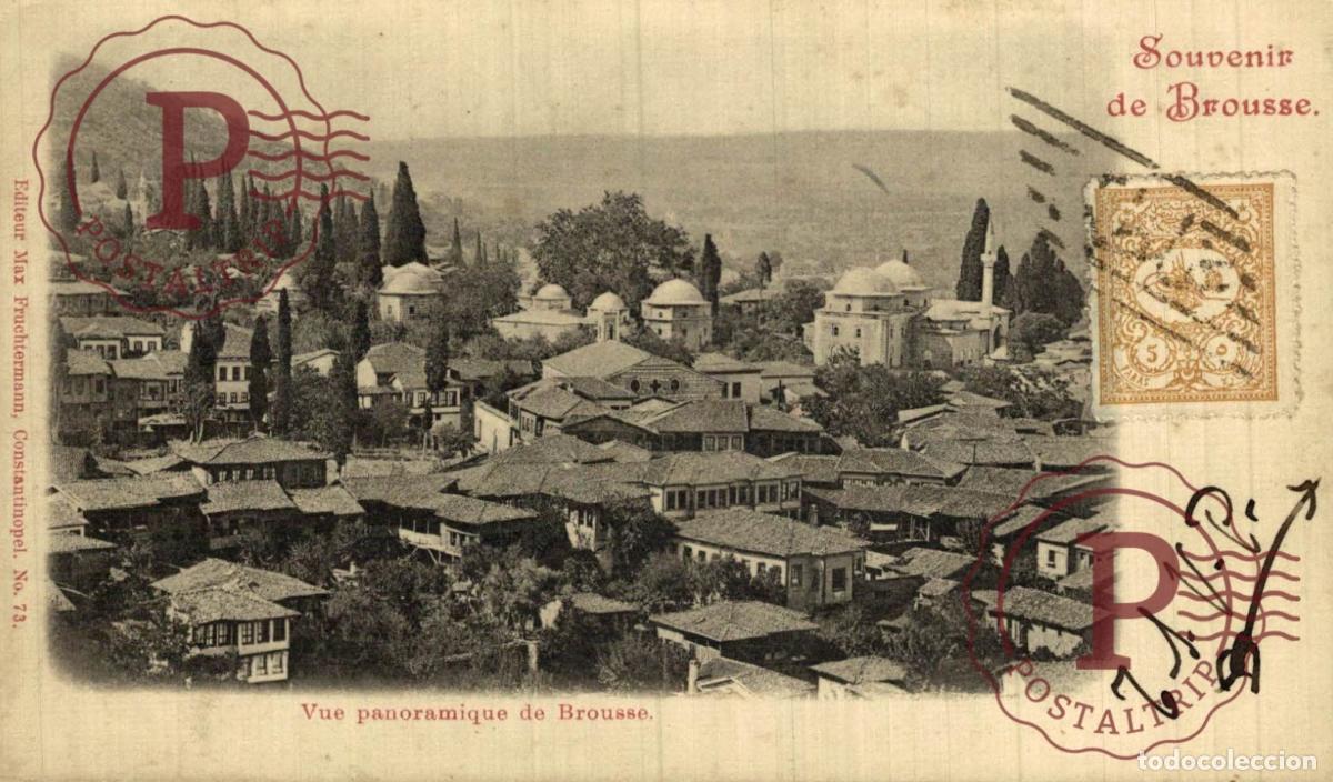 Postales: TURQUIA. TURQUIE. SOUVENIR DE BROUSSE VUE PANORAMIQUE