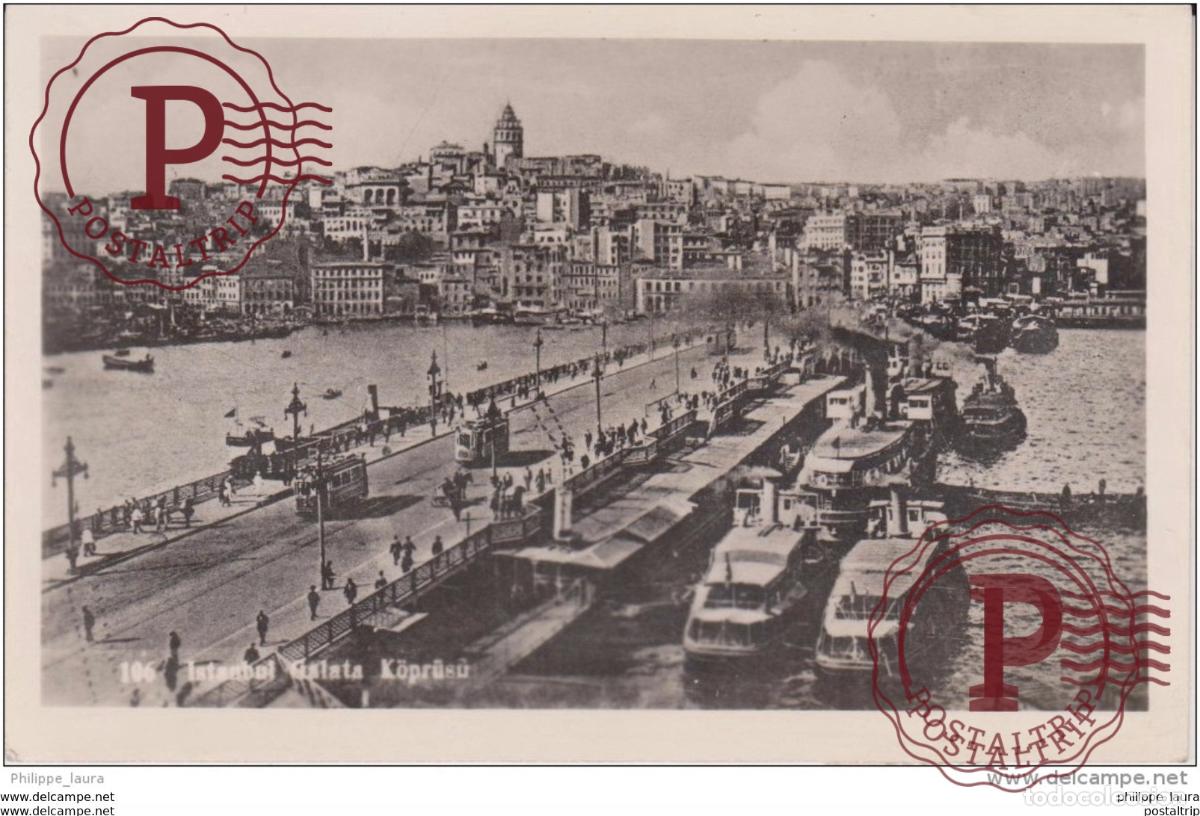 Postales: TURQUIE - TURQUEY - Istanbul - Galata koprusu - Pont du cote de Stamboul