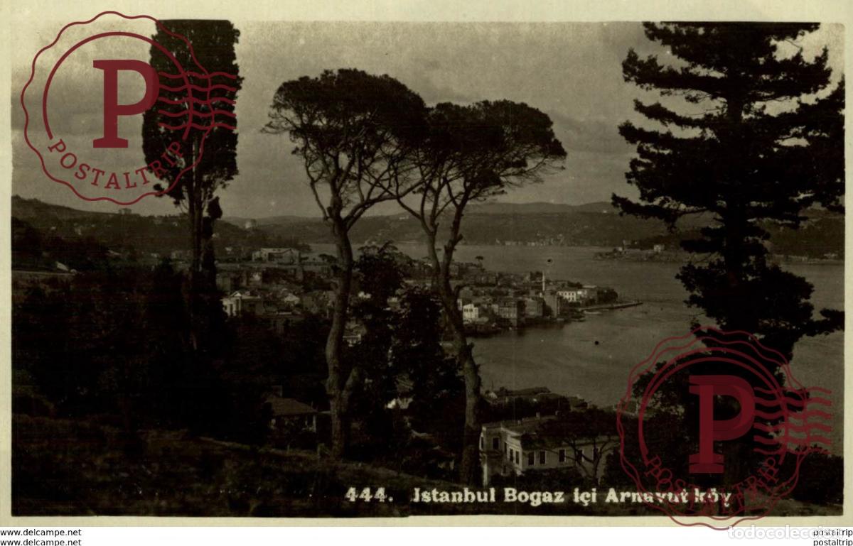 Postcards: RPPC RARE ISTAMBUL.BOGAZ ICI ARNAVUT KOV TURKEY TURQUIE TURQUIA