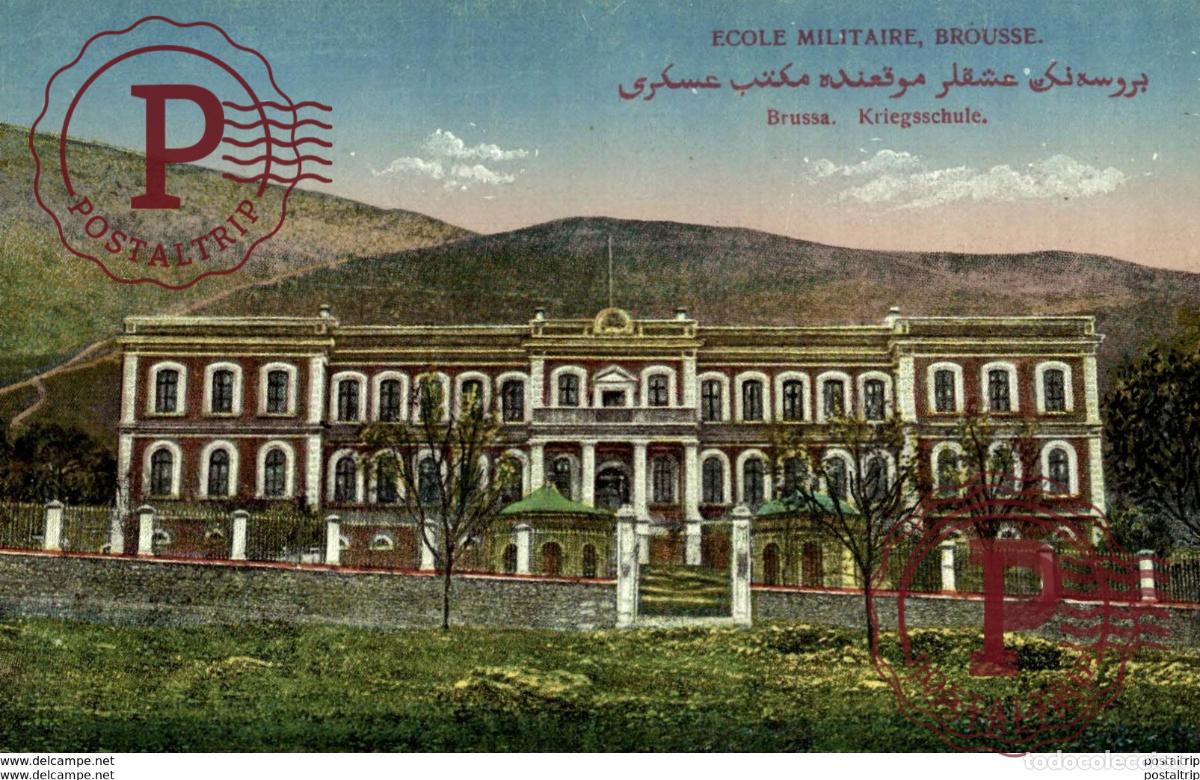 Postcards: ECOLE MILITAIRE BROUSSE TURQUIE TURQUIA