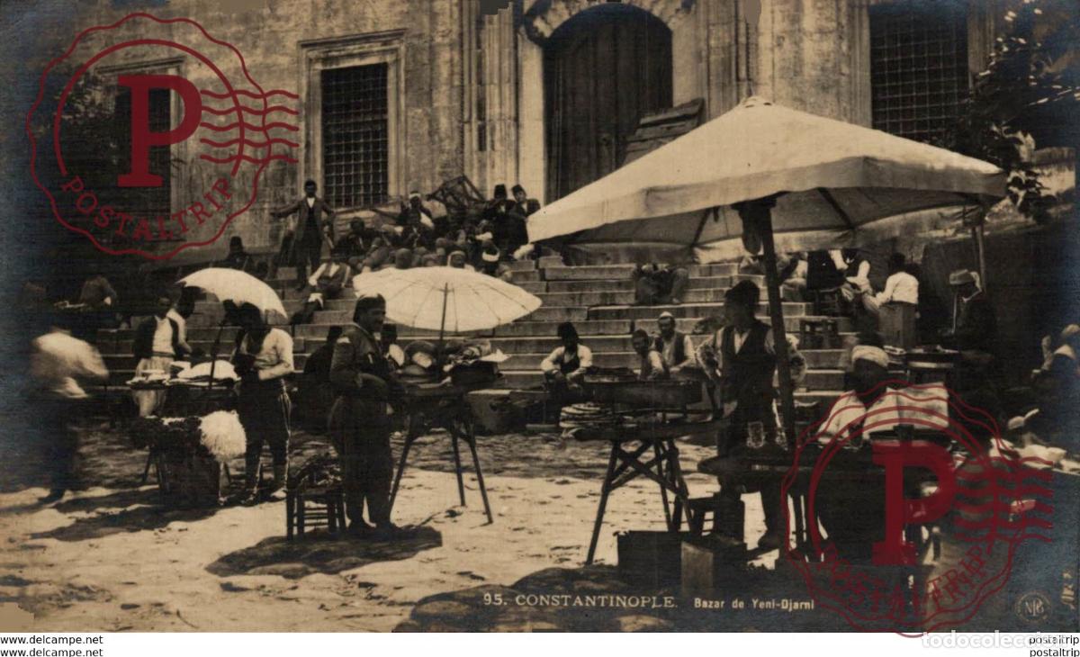 Postales: TURQUIA TURQUIE. CONSTANTINOPLE - Bazar de Yemi DJami. REAL PHOTO