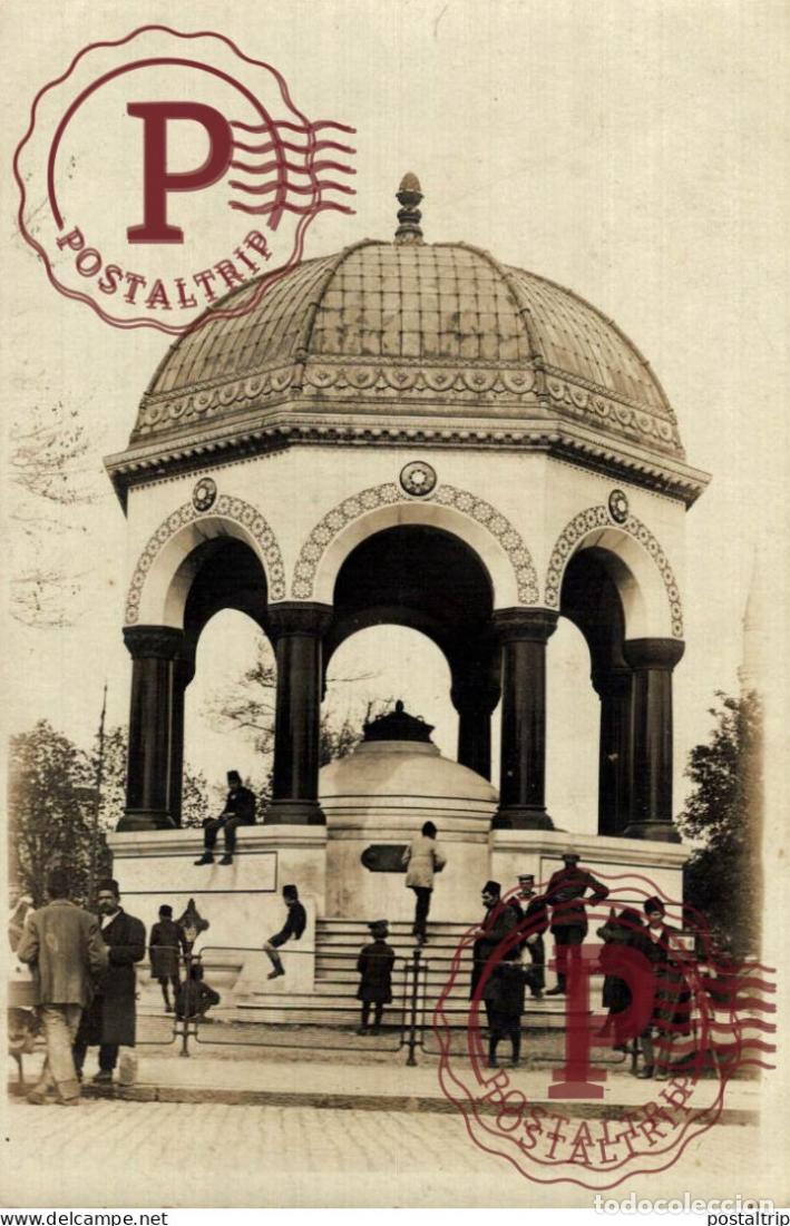 Postales: TURQUIA. TURQUIE. ISTANBUL. ESTAMBUL. GERMAN FOUNTAIN. RPPC. FOTOGRAFICA