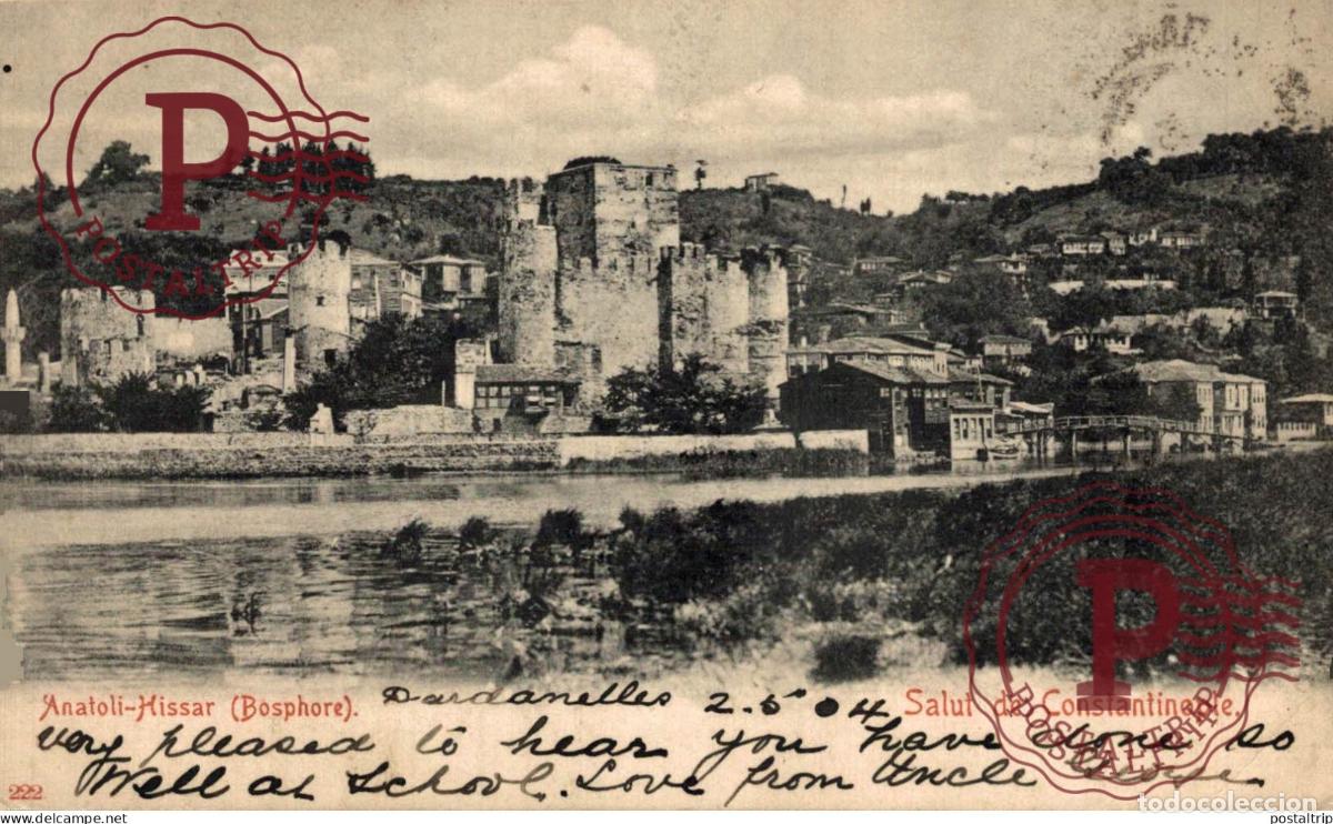 Postales: TURQUIA. TURQUIE. Salut de Constantinople - ANATOLI-HISSAR BOSPHORE.