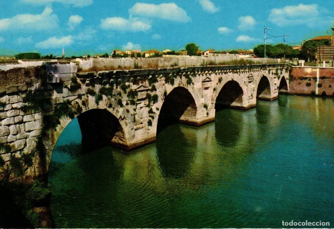 Postales: :::: PH612 - POSTAL - RIVIERA ADRIATICA - RIMINI - PONTE DI TIBERIO