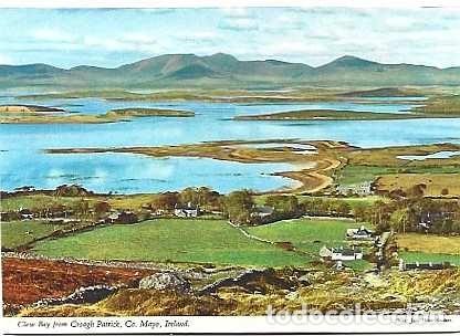 Postales: Irlanda y Bah&iacute;a de Clew desde Croagh Patrick, Condado de Mayo, W&uuml;renlos, Suiza 1986 (9979)