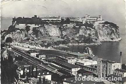 Postales: Monaco & Marcofilia, Monaco, Rocher y el Estadio Luis II,, Mangualde Portugal 1950 (50)