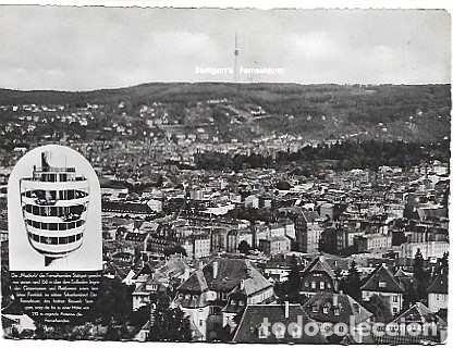 Postales: Alemania & Marcofilia, Torre de televisi&oacute;n de Stuttgart,, Madrid Espa&ntilde;a 1958 (9999)