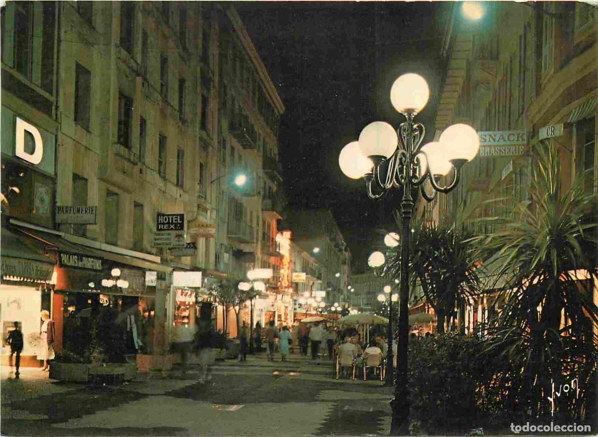 Postkarten: Francia - Carte Postale - 06 - Nice - Rue mass&eacute;na la rue pi&eacute;tonne la nuit - CPM - Voir Scans Recto-V