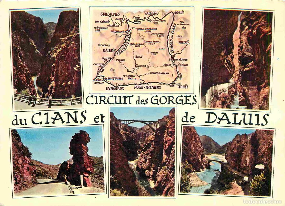 Postkarten: Francia - Carte Postale - 06 - Guillaumes - Circuit des gorges du cians et de daluis - Multivues - C