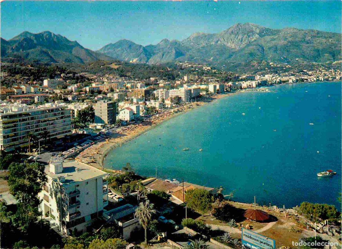 Postcards: Francia - Carte Postale - 06 - Cap martin - Ses plages vers menton et la cha&icirc;ne des alpes italiennes