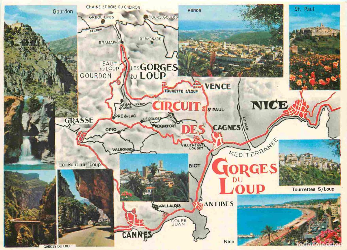 Postcards: Francia - Carte Postale - 06 - Nice - Circuit des gorges du loup Multivues - l'arri&egrave;re pays pittores