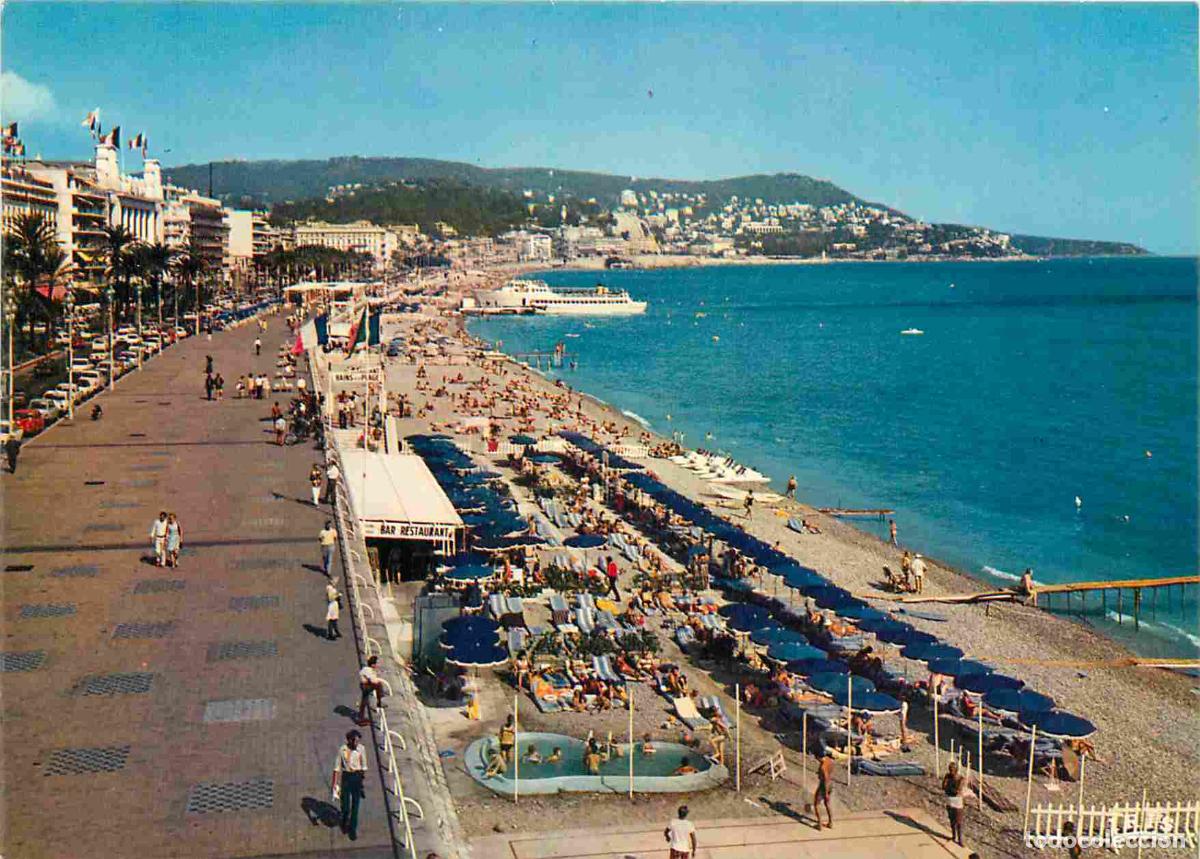 Postales: Francia - Carte Postale - 06 - Nice - Vue panoramique de la Promenade des Anglais la Plage et le Cap