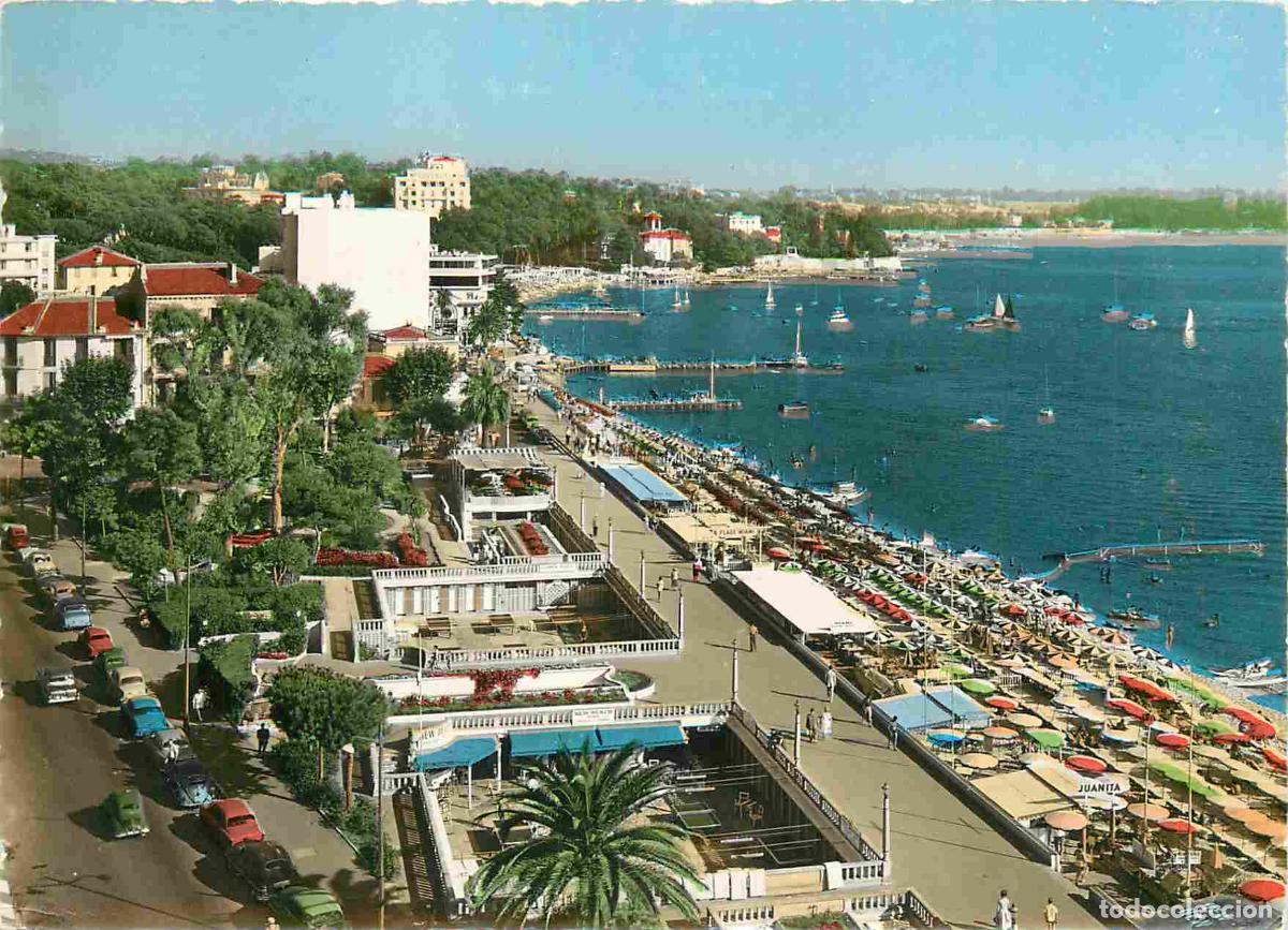 Postales: Francia - Carte Postale - 06 - Juan les pins - Vue g&eacute;n&eacute;rale a&eacute;rienne sur la promenade et les plages