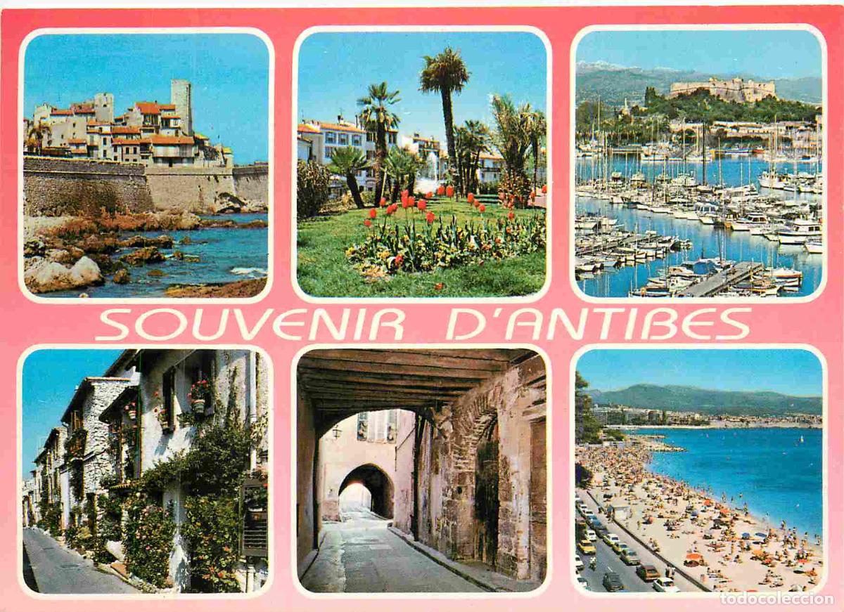 Cartes Postales: Francia - Carte Postale - 06 - Antibes - Multivues - La vieille ville et ses remparts Le jardin publ