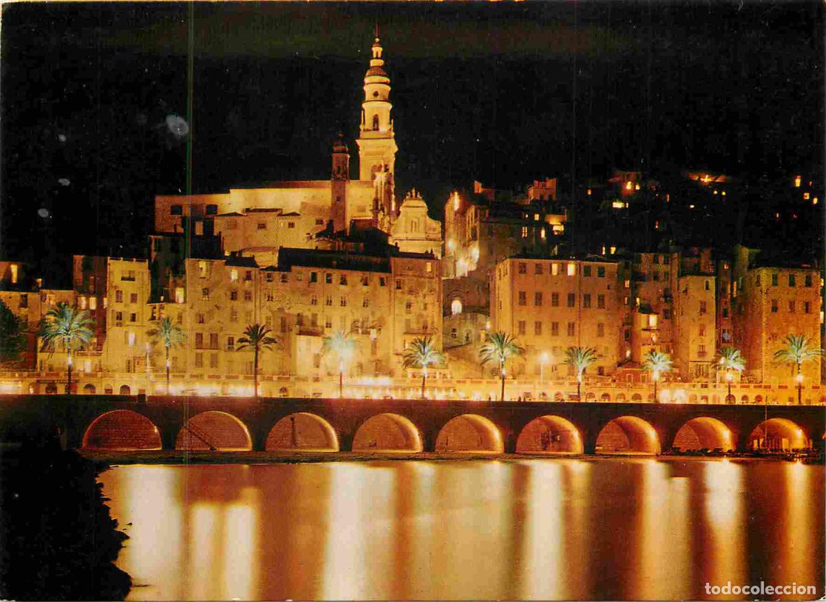 Postkarten: Francia - Carte Postale - 06 - Menton - La ville vue de nuit - CPM - Voir Scans Recto-Verso
