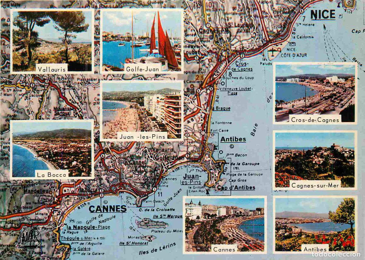 Postales: Francia - Carte Postale - 06 - Cote d'Azur - Multivues - Cannes La Bocca Vallauris Golfe Juan Juan-l