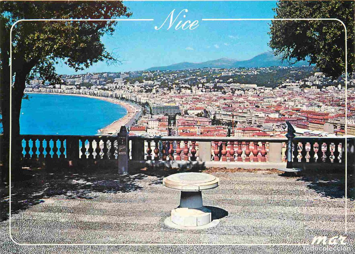Postkarten: Francia - Carte Postale - 06 - Nice - Vue g&eacute;n&eacute;rale prise de la table d'orientation du ch&acirc;teau - CPM