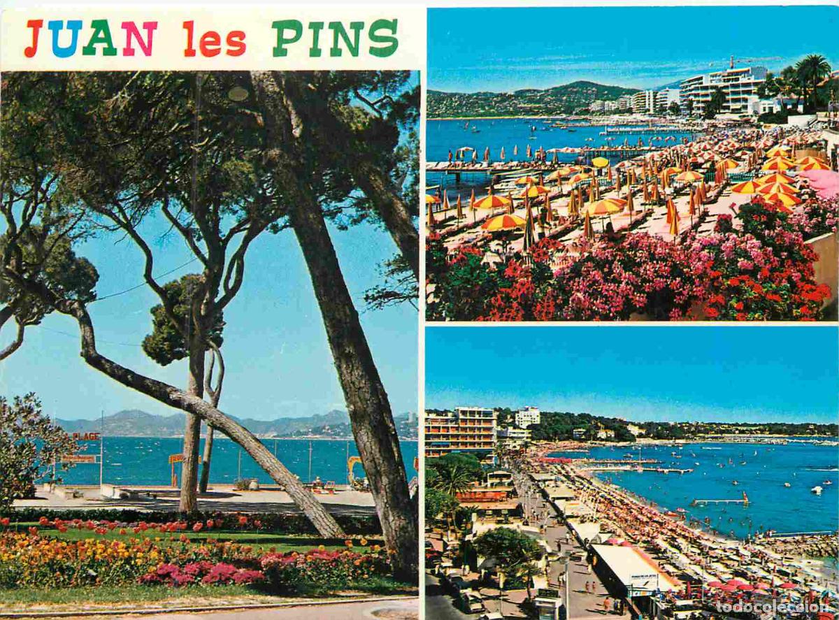 Cartes Postales: Francia - Carte Postale - 06 - Juan les pins - Les plages et la Pin&egrave;de - Multivues - CPM - Voir Scan