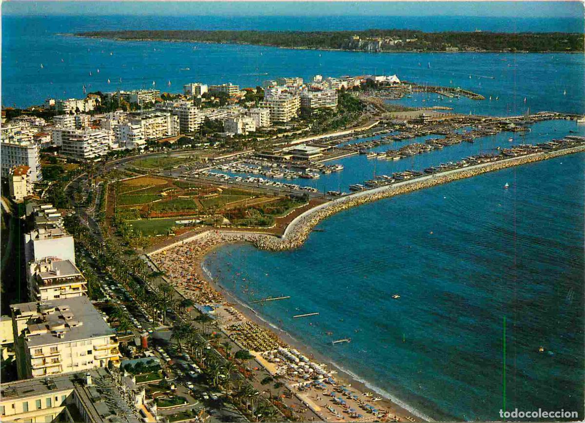 Cartes Postales: Francia - Carte Postale - 06 - Cannes - Vue par avion de la Croisette des plages du port Pierre Cant