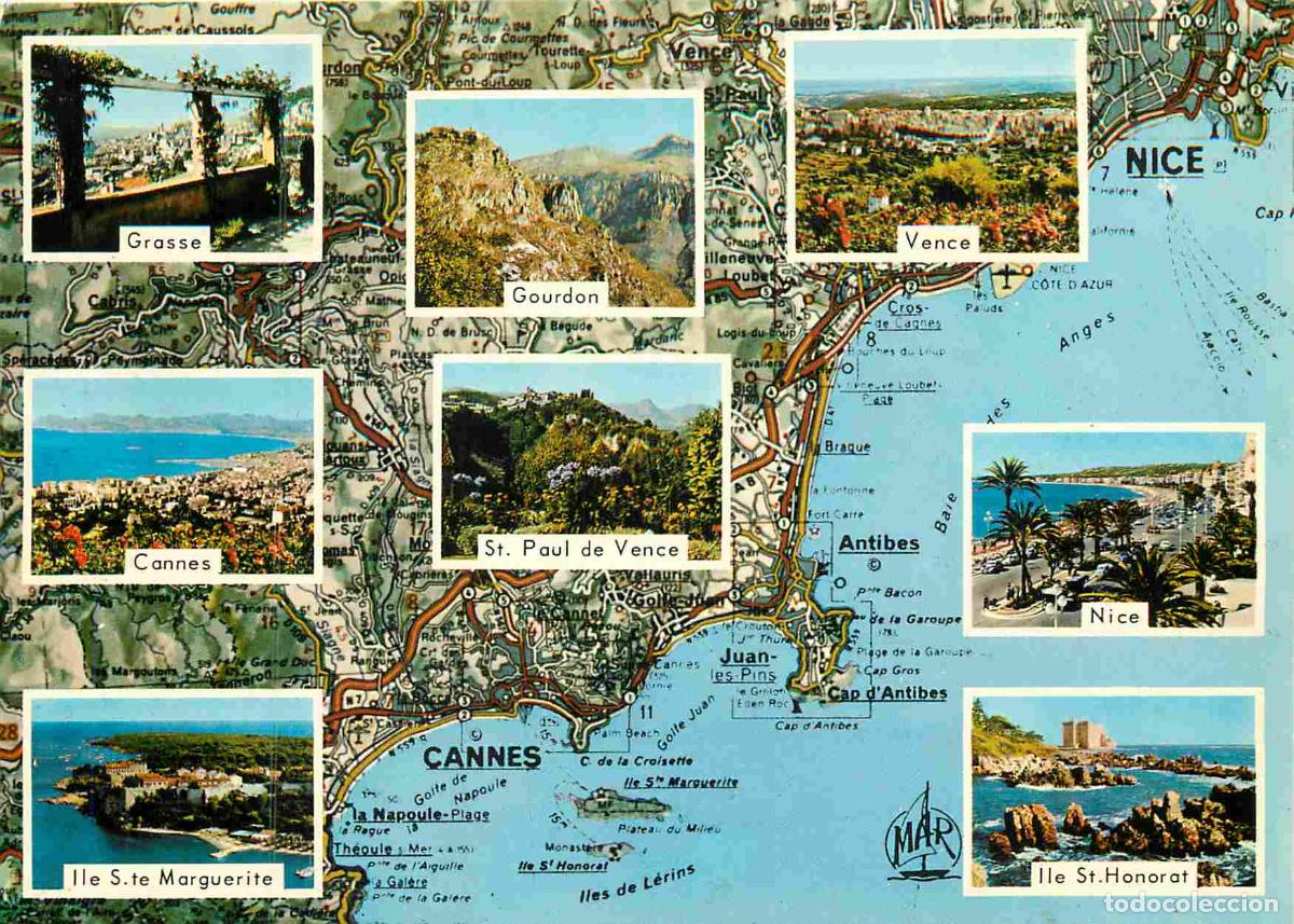 Cartoline: Francia - Carte Postale - 06 - Cote d'Azur - Multivues - nice saint-paul-de-vence vence gourdon gras