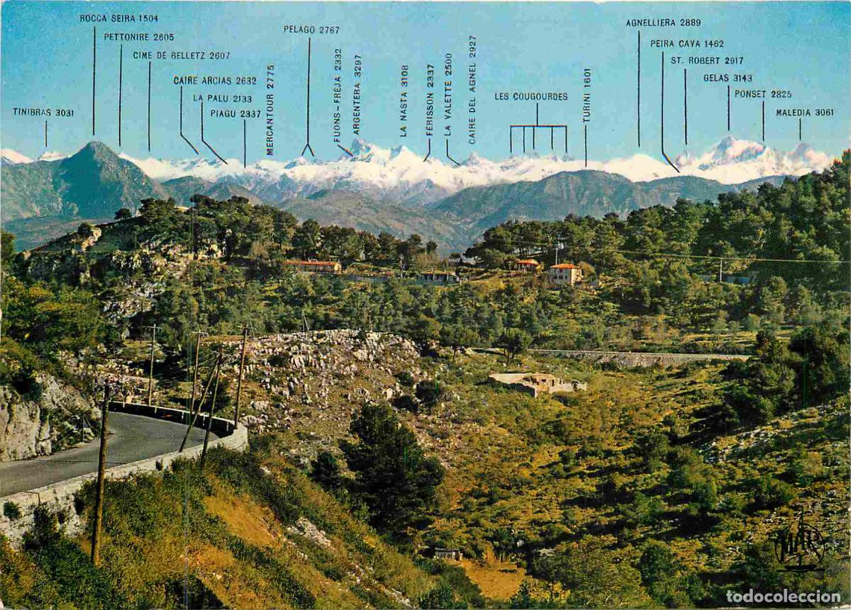 Cartoline: Francia - Carte Postale - 06 - Eze - La grande corniche - le belv&eacute;d&egrave;re d'eze - vue sur les alpes - C