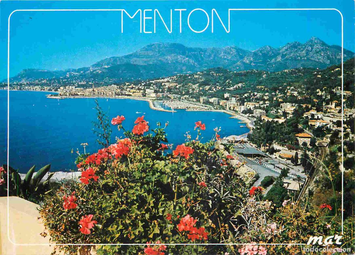 Cartoline: Francia - Carte Postale - 06 - Menton - au premier plan la fronti&egrave;re Franco-Italienne - CPM - Voir S