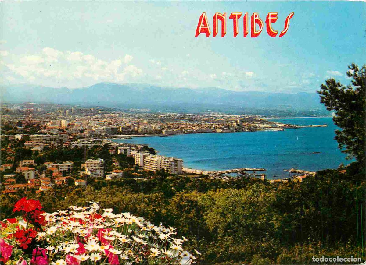 Postcards: Francia - Carte Postale - 06 - Antibes - Vue g&eacute;n&eacute;rale prise du Sanctuaire de la Garoupe - Fleurs - C