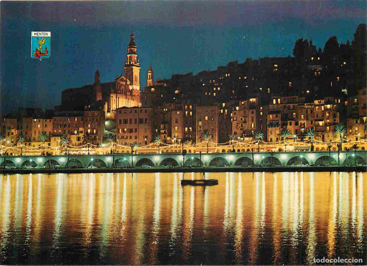 Postales: Francia - Carte Postale - 06 - Menton - La vieille ville la nuit - CPM - Voir Scans Recto-Verso
