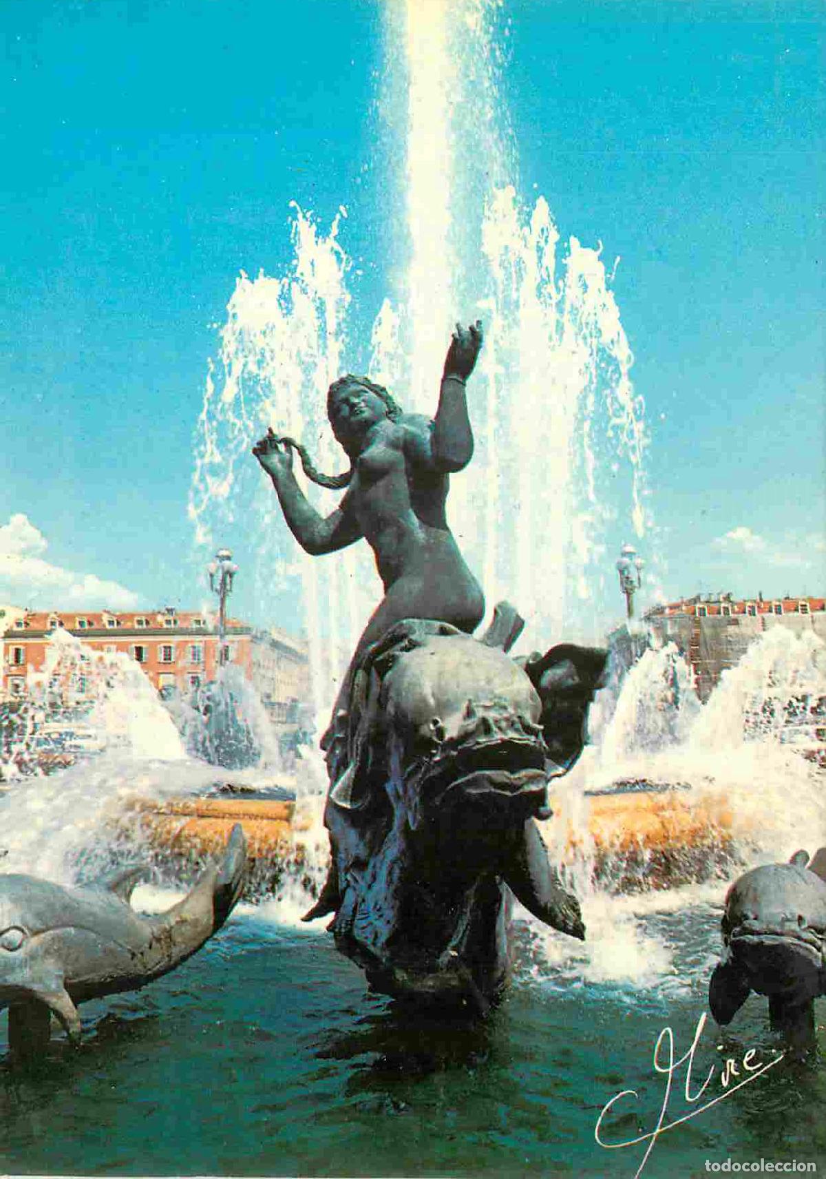 Postkarten: Francia - Carte Postale - 06 - Nice - D&eacute;tail de la fontaine de la place Mass&eacute;na - Statue - CPM - Voi