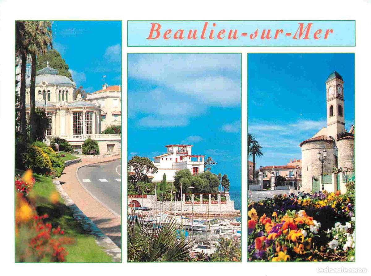 Postcards: Francia - Carte Postale - 06 - Beaulieu-sur-mer - Multivues - La rotonde la villa k&eacute;rylos l'&eacute;glise -