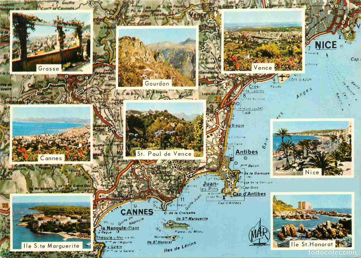 Postcards: Francia - Carte Postale - 06 - Cote d'Azur - Multivues - nice saint-paul-de-vence vence gourdon gras