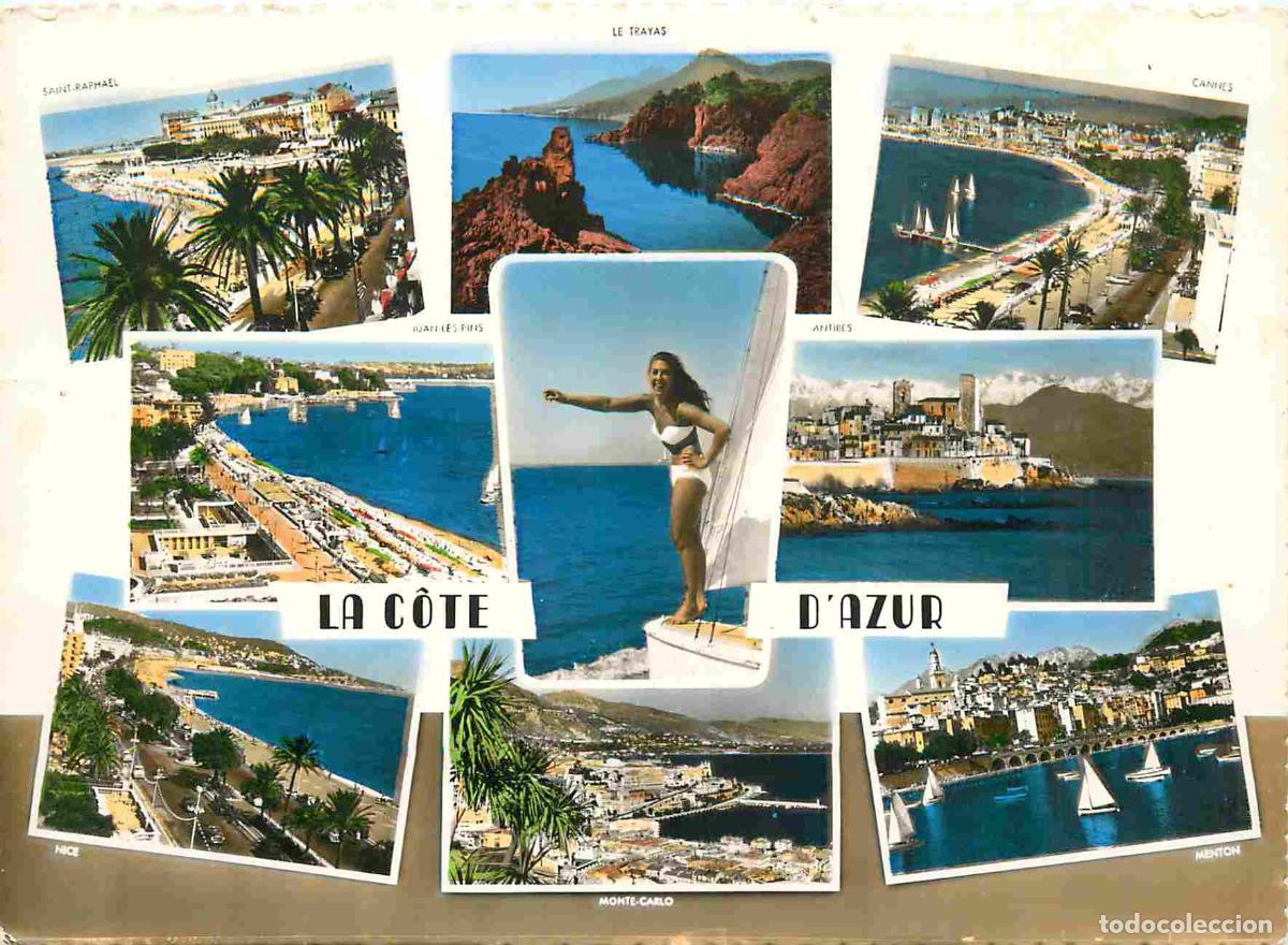 Postcards: Francia - Carte Postale - 06 - Cote d'Azur - Multivues - Femme en maillot de bain - Mention Photogra