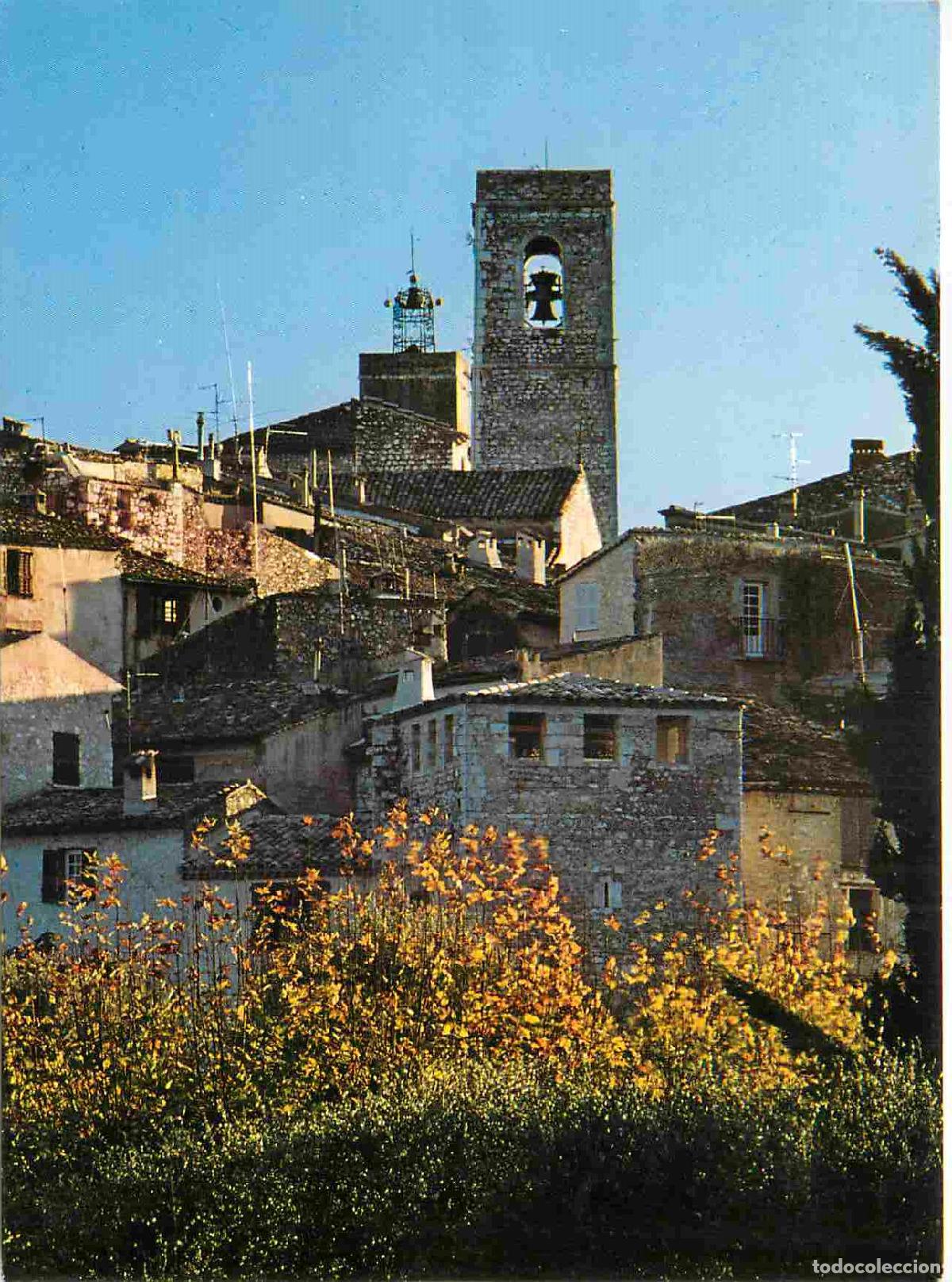 Postcards: Francia - Carte Postale - 06 - Saint-Paul de Vence - Les toits et le clocher en l&eacute;ger - contre-jour