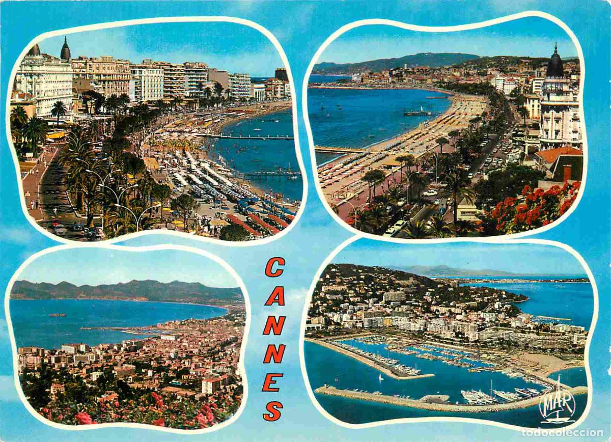 Postcards: Francia - Carte Postale - 06 - Cannes - Multivues - les palaces de la croisette la croisette et le s